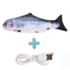 587689618 Cat USB Charger Toy Fish Interactive Electric floppy Fish Cat toy Realistic Pet Cats Chew Bite Toys Pet Supplies Cats dog toy