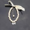 587813801 Dog Collar Rhinestone Pearl Necklace Diamond Pet Collars Mascotas Dog Accessories Leashes For Little Dogs Pet Supplies Cachorro