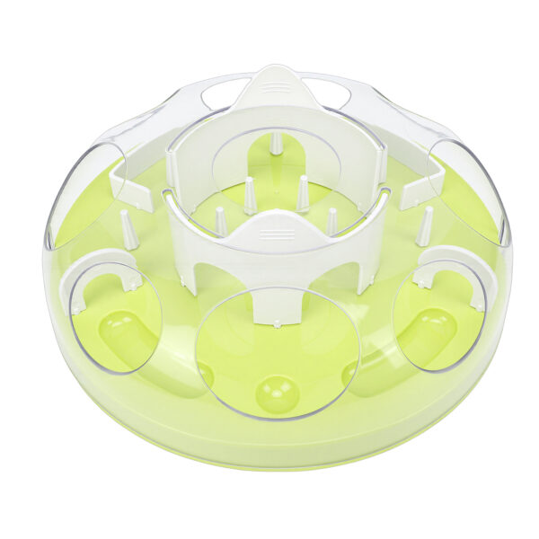 18f5d633-c941-475d-8332-300d0372a7df.jpg Interactive Cat Puzzle Feeder Funny Cat Puzzle Food Dispenser Enrichment Toy For Pets Play And Exercise Green