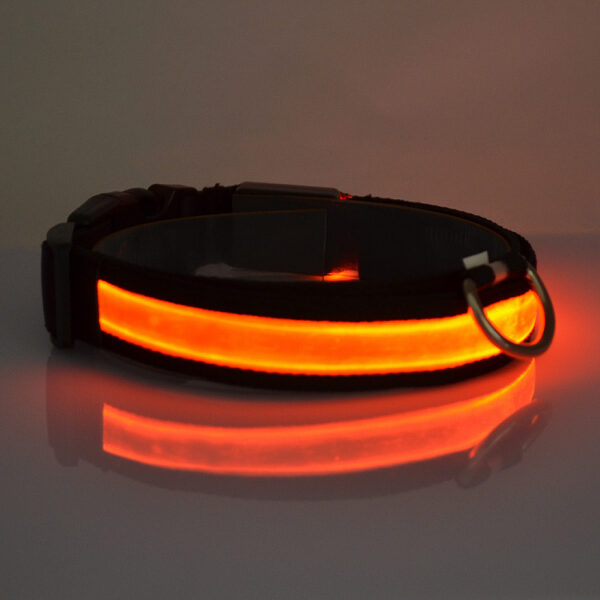 587814159 LED Pet Luminous Collar USB Charging Collar Teddy Luminous Neck Sleeve Small Large Dog And Cat Supplies