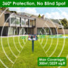 1941693735872237568.jpg 1Pc Ultrasonic Solar Animal Repeller Outdoor Mole Snake Squirrel Repellent Waterproof With 3 Modes Motion Sensor Vibration Stake For Farm Garden Yard
