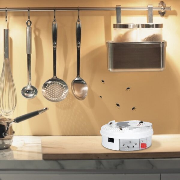 1948984090925731840.jpg USB Powered Electric Fly Trap Automatic Flycatcher Rotating Fly Pest Repellent Tool For Home Kitchen Restaurant