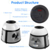 1959145486657261568.jpg 1Pc 360 Degree Ultrasonic Mice Repellent Indoor Rodent Repeller Rat Squirrel Rodent Control Device With 4 Modes 9 Strobe Lights Alarm Horn For Kitchen Warehouse