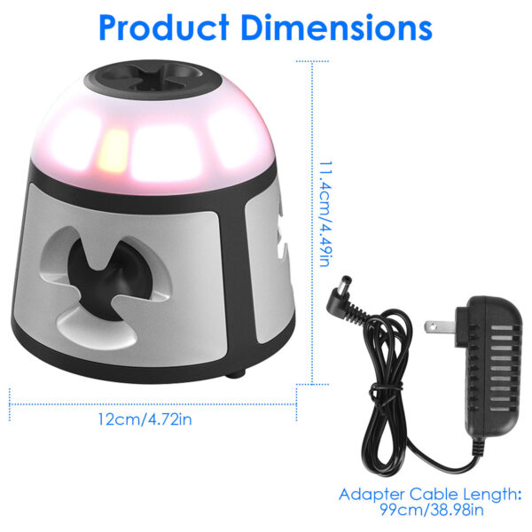 1959145488649555968.jpg 1Pc 360 Degree Ultrasonic Mice Repellent Indoor Rodent Repeller Rat Squirrel Rodent Control Device With 4 Modes 9 Strobe Lights Alarm Horn For Kitchen Warehouse