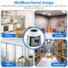 1959145494991343616.jpg 1Pc 360 Degree Ultrasonic Mice Repellent Indoor Rodent Repeller Rat Squirrel Rodent Control Device With 4 Modes 9 Strobe Lights Alarm Horn For Kitchen Warehouse