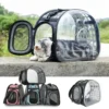 587813686 Pet Cat Carrier Bag Foldable Transparent Cage Portable Travel Breathable Cat Transport Bag Basket Backpack Handbag Pet Supplies