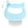 587690573 Elastic Soft Needle Comb Pet Hair Removal Massaging Shell Comb Cat Massage Brush Kitten Grooming Shedding Tools Bathing Supplies