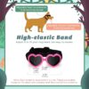 Small Dog Sunglasses UV Protection Heart Shape Dogs Goggles