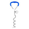 587639494 Outdoor Pet Supplies Dog Stake Chrome Plated Spiral Ground Anchor Dog Tether Factory Direct Stock