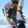 1b84ef73-493a-4084-ad91-f2e23e78f97d.jpg Women's Random Print Side Lace-Up Elastic Sport Shoes, Comfortable Slip-On Sneakers For Women, Casual Daily Wear Footwear