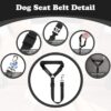 1be0f176-1fd5-4b60-acb3-db73c4c1f864.jpg 2 Pack Dog Seat Belt For Car, Headrest Restraint Safety Leads