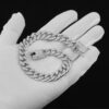 1f134cb4-48cb-4962-8c3b-92b6d859e9c5.jpg Dog Chain Collar Silver Dog Necklace Diamond Cuban Link Dog Collar 13mm Wide Metal Pet Cat Dog Chain Crystal Collar Jewelry Accessories For Large Medium