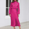 1ff6b83a-10e8-42e0-b011-83c40a4813a0.jpg Elegant Temperament Long-sleeved Dress Satin Halterneck Formal Evening Dresses Women Clothing