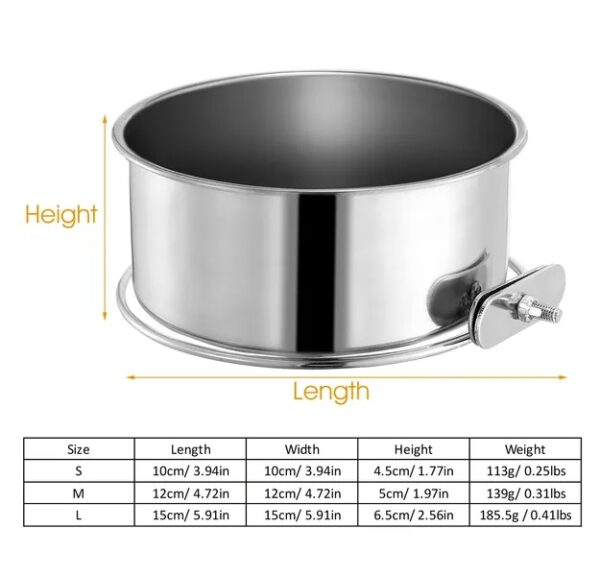 1ffd7d69-c4e3-4211-a6dc-550829312ae6.jpg Tainless Steel Dog Bowl Pets Hanging Food Bowl Detachable Pet