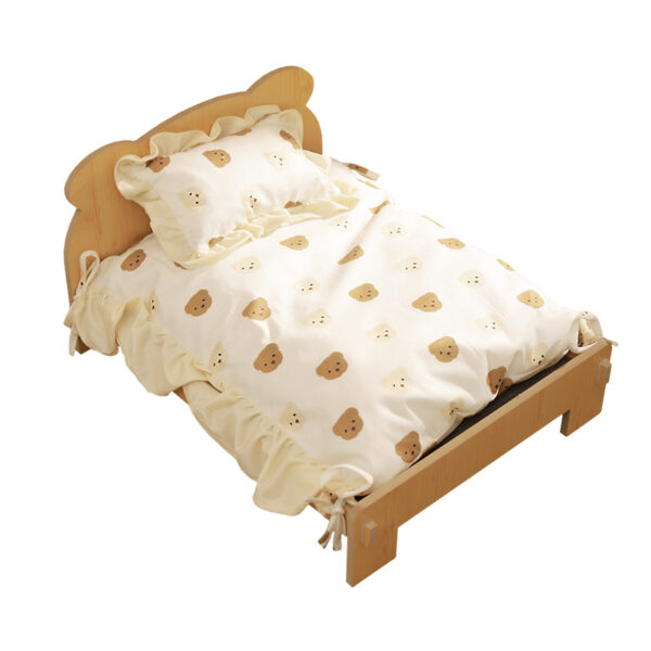 587634346 Cat Bed Universal Pet Bed Pet Nest Dog Nest Removable Solid Wood Bed Cute Kitten Princess Bed Pet Supplies
