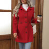 20a55994-4811-4d0a-9901-5723db981714.jpg Elegant Single-breasted Woolen Coat Buttons Lapel Mid-length Jacket Temperament Commuter Outwear Clothing For Women
