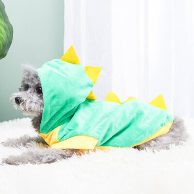 587632992 Funny Dinosaur Costume Pet Clothes Teddy Clothes Dog Clothes Cat Pet Supplies