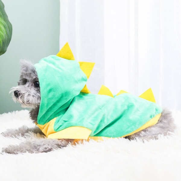 587632992 Funny Dinosaur Costume Pet Clothes Teddy Clothes Dog Clothes Cat Pet Supplies