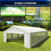 21c3ab77-554c-466e-8379-a342c46245d3.jpg 20 X 40 Ft Heavy Duty Party Tent Outdoor Gazebo Wedding Tent Event Shelter Carport BBQ With Removable Sidewalls & Windows, Outside Waterproof Canopy For Parties, White
