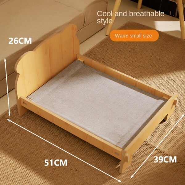 587634349 Cat Bed Universal Pet Bed Pet Nest Dog Nest Removable Solid Wood Bed Cute Kitten Princess Bed Pet Supplies