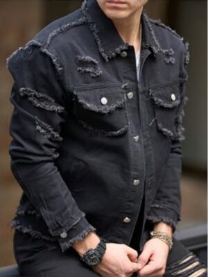 Form-fitting Denim Jacket For Men