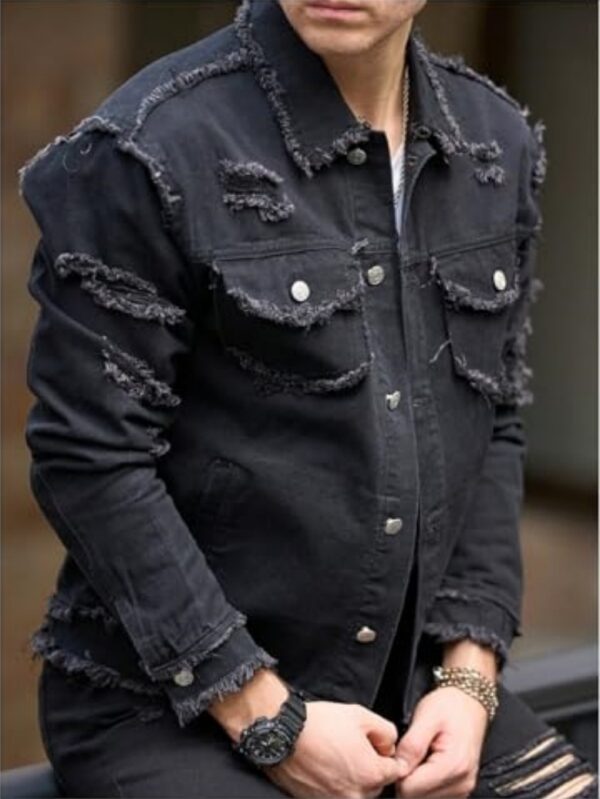 Form-fitting Denim Jacket For Men
