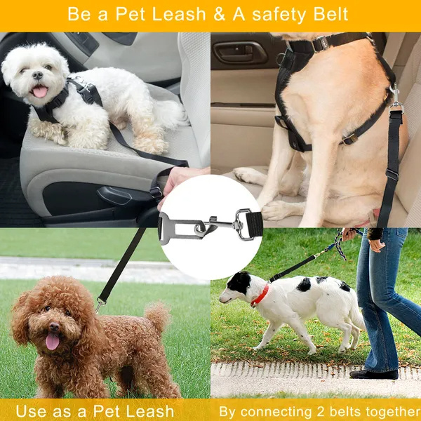 23d59c95-9ceb-42f7-a8a7-9e942c5857fe.jpg 2Pcs Pet Dog Seat Belt Leash Adjustable Pet Dog Cat Safety Leads Harness