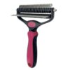 New pet dual use two-in-one knot combing artifact beauty cleaning hair removal knife comb pet comb supplies