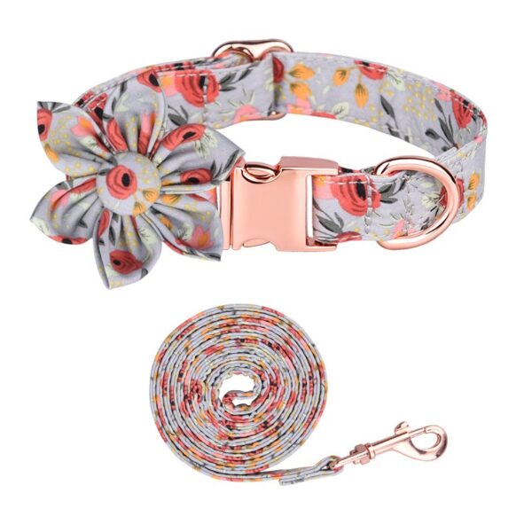 Sunflower Pet Collar Cotton Breathable Dog Collar Zou Ju Printed Neck Ring Pet Supplies