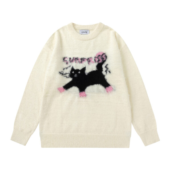 587693081 Cute Pet Cat Pattern Sweater