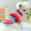 29fb7de4-cecc-471c-bfcf-a4e8ea59bd2b.jpg Pet Ring Comfortable Color Stripes Colorful Sweater