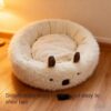 587693142 Dog Bed Winter Warm Half-Enclosed Dog Bed Pet Nest Dog Pad Pet Dog House Pet Bed Pet Enclosure