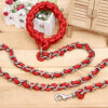 587690318 Anti-Bite Dog Chain Big Dog Traction Rope Golden Retriever Samoyed Husky Iron Traction Rope Pet Supplies