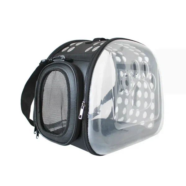 587813687 Pet Cat Carrier Bag Foldable Transparent Cage Portable Travel Breathable Cat Transport Bag Basket Backpack Handbag Pet Supplies