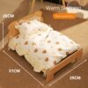 587634347 Cat Bed Universal Pet Bed Pet Nest Dog Nest Removable Solid Wood Bed Cute Kitten Princess Bed Pet Supplies