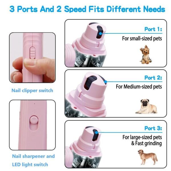 2b38eebb-0ef9-417f-a9eb-499d204305c9.jpeg 2 In 1 Pet Nail Clippers With Led Light Dog Cat Special Blood Line Scissors Multifunction Animals Paw Nail Trimmer Pet Supplies