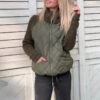 2d31e1da-65a5-4f37-89bc-5ad036982597.jpg Winter Stand Collar Cotton Jacket With Pockets Fashion Knitted Stitching Zipper Coat Warm Tops For Women Clothing
