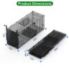 2d6e7c22-c784-4174-a4f0-04f93310c356.jpg Live Animal Cage Trap For Animals Humane Galvanized Iron Trap Cage For Raccoons Armadillos Foxes Opossums Muskrats Beavers 26in 32in 40in Size Options