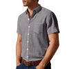 2f50a1de-063b-41eb-b960-5204da10ec9e.jpg Solid Color Linen Shirt Short Sleeve Men