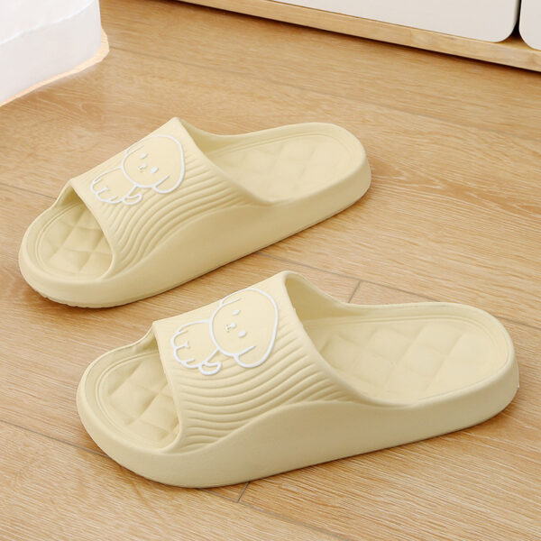 3107ba85-4493-4b21-b8ff-1323a9acfc0f.jpg Cute Cartoon Dog Slippers Summer Solid Color Non-slip Rhombus Bathroom Slipper Indoor House Shoes For Men Women Couples