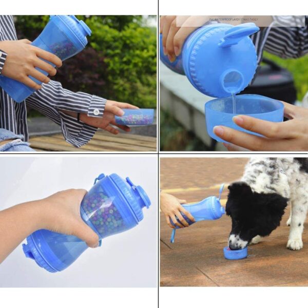 587814642 Pet Water Cup Outdoor Travel Portable Water Bottle Water Food Cup Dual-Use Cup Drinking Bottle Cats And Dogs Drinking Supplies