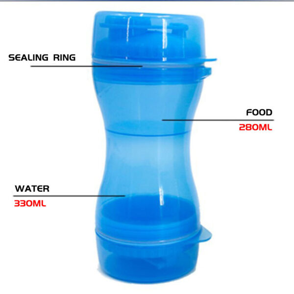 587814640 Pet Water Cup Outdoor Travel Portable Water Bottle Water Food Cup Dual-Use Cup Drinking Bottle Cats And Dogs Drinking Supplies