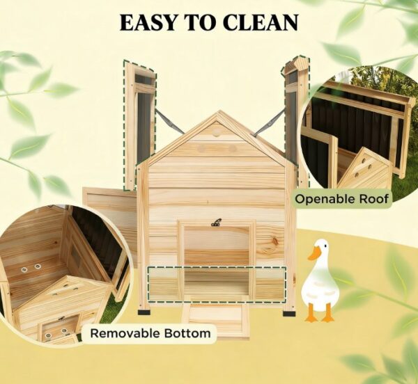 32b664fc80074e5db95c5c4d5ee00b71.jpg Pet Coop,Wooden House with Openable Roof