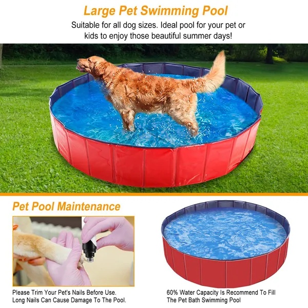 330236ef-96c2-4a14-8aaa-ae81cd6d23a7.jpg Foldable Pet Swimming Pool PVC Kiddie Baby Dog Swim Pool Bathing Tub Playmat Kids Pools