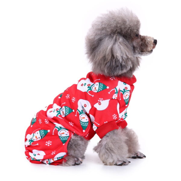 587620395 Pet clothes Christmas pet supplies outdoor dog walking clothes