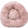 33299629-c8e9-4458-8968-b39c6b414367.jpg Premium Plush Round Dog Bed, Soft Cozy Pet Bed With Raised Edge