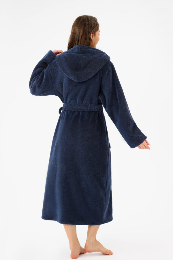 336be2ec-8f95-43a3-a677-2ba927a3bac9.jpg RONGTAI Womens Hooded Robe Long Plush Fleece Bathrobe With Pockets Nightwear S-XXL