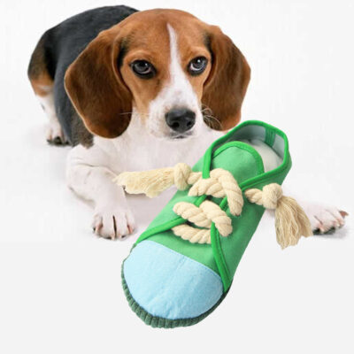 587639194 Simulation Canvas Shoes Pet Sounding Toy Dog Molar Teeth Cleaning Supplies To Relieve Boredom
