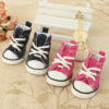 Pet Shoes Denim Canvas Breathable And Comfortable