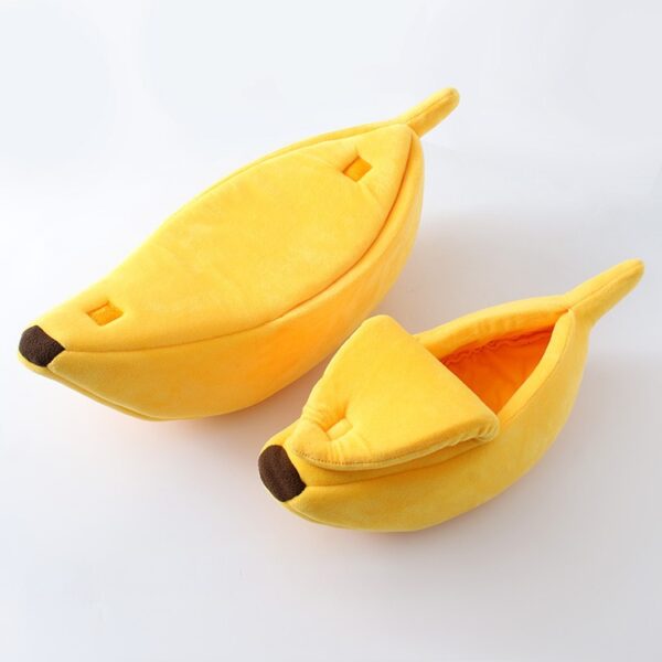 587691242 Funny Banana Cat Bed House Cute Cozy Cat Mat Beds Warm Durable Portable Pet Basket Kennel Dog Cushion Cat Supplies 4 Colors